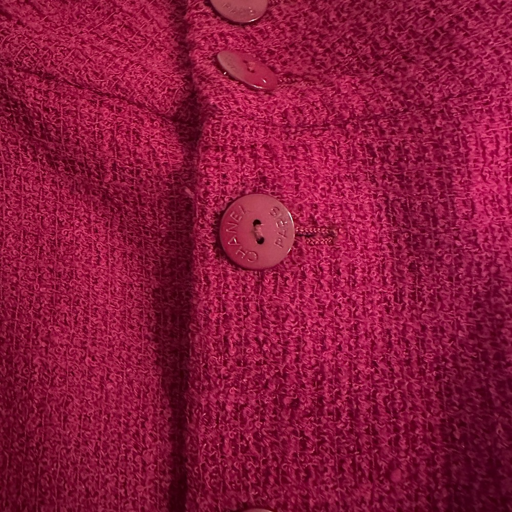 Chanel Raspberry Boucle Sleeveless 2 piece pant set - Picture 3 of 10